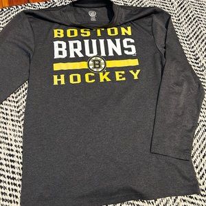 Long sleeve jersey material Boston Bruins shirt